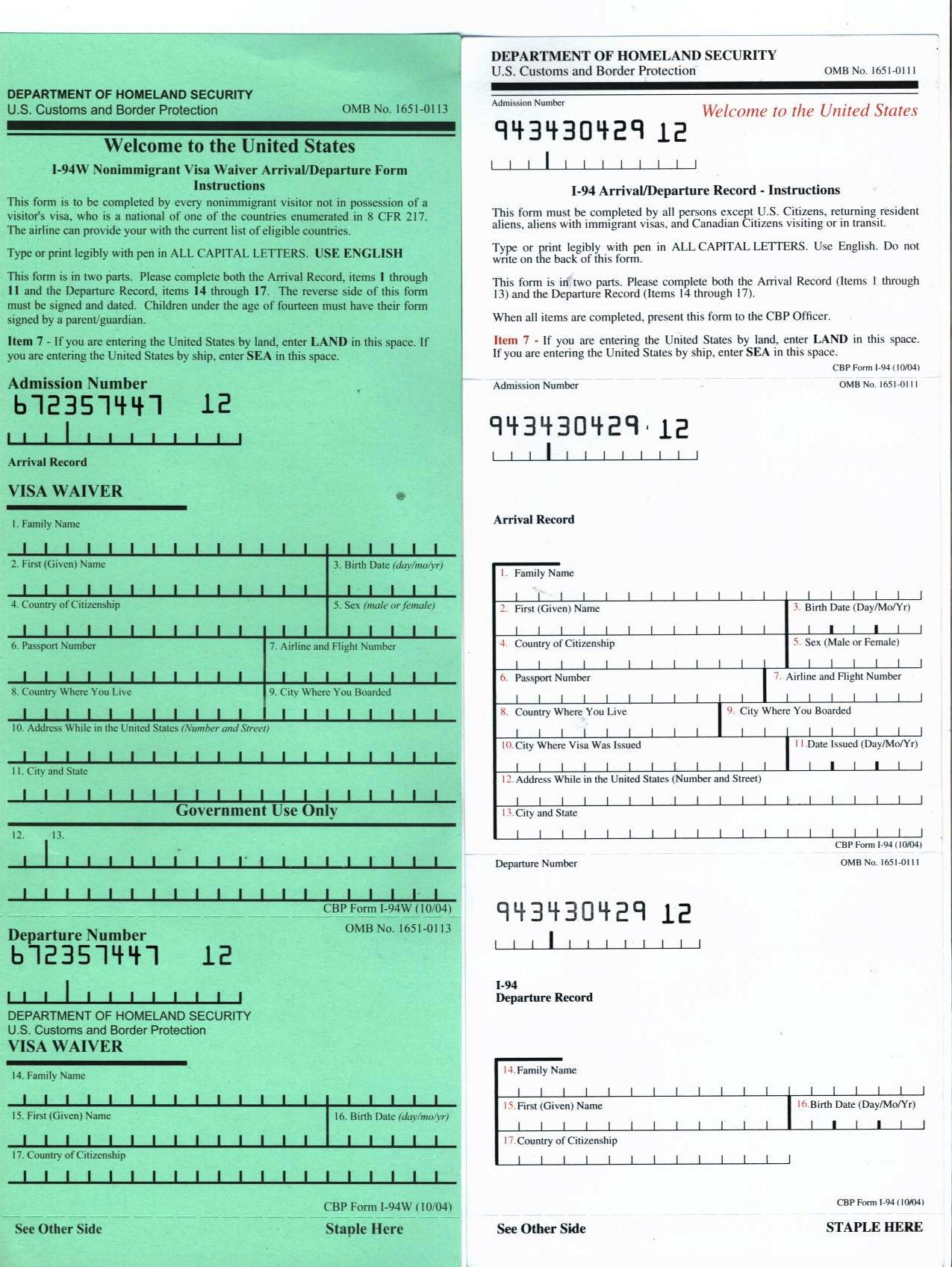 Should I Have An I 94 In My Passport RapidVisa Should I Have An I 94 In My Passport RapidVisa