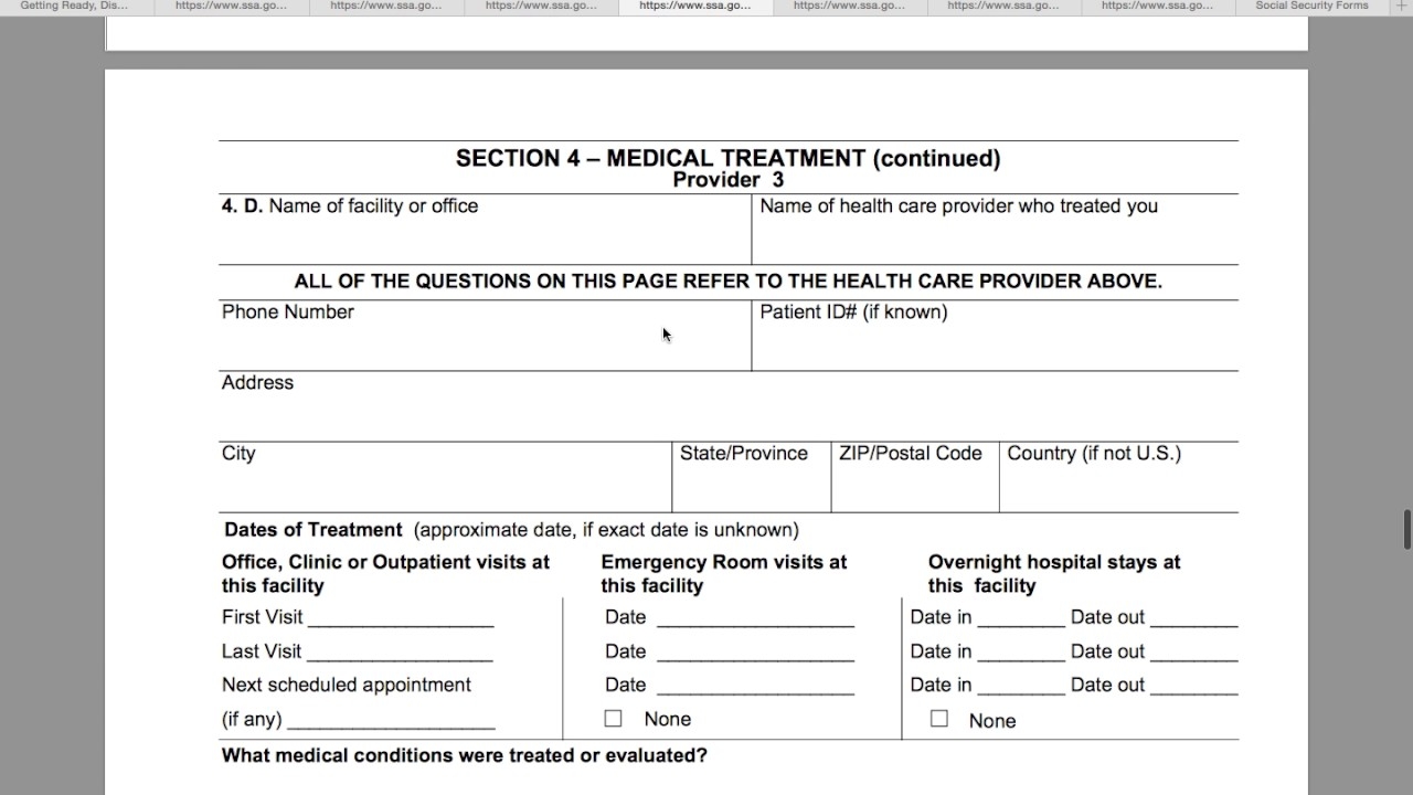Ssa 11 Form Fill Out Printable PDF Forms Online Ssa 11 Form Fill Out Printable PDF Forms Online