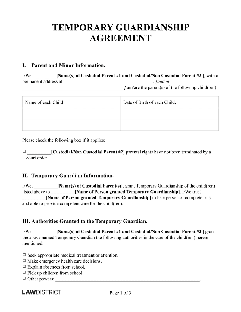free printable guardianship forms pdf free printable guardianship forms pdf