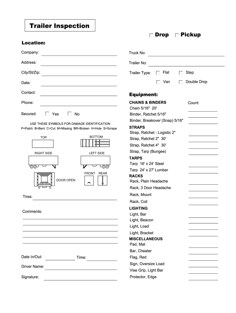 Trailer Inspection Fill Out Sign Share Online PdfFiller Trailer Inspection Fill Out Sign Share Online PdfFiller
