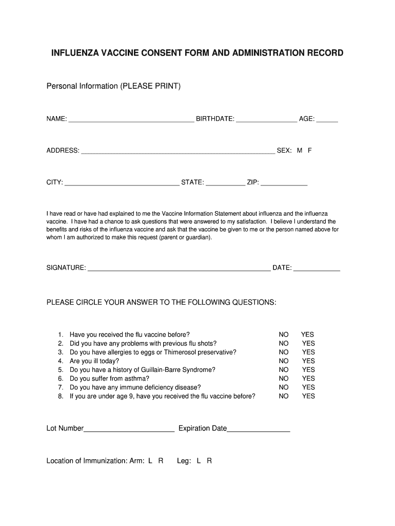 UT Influenza Vaccine Consent Form And Fill Out Sign Share Online PdfFiller UT Influenza Vaccine Consent Form And Fill Out Sign Share Online PdfFiller