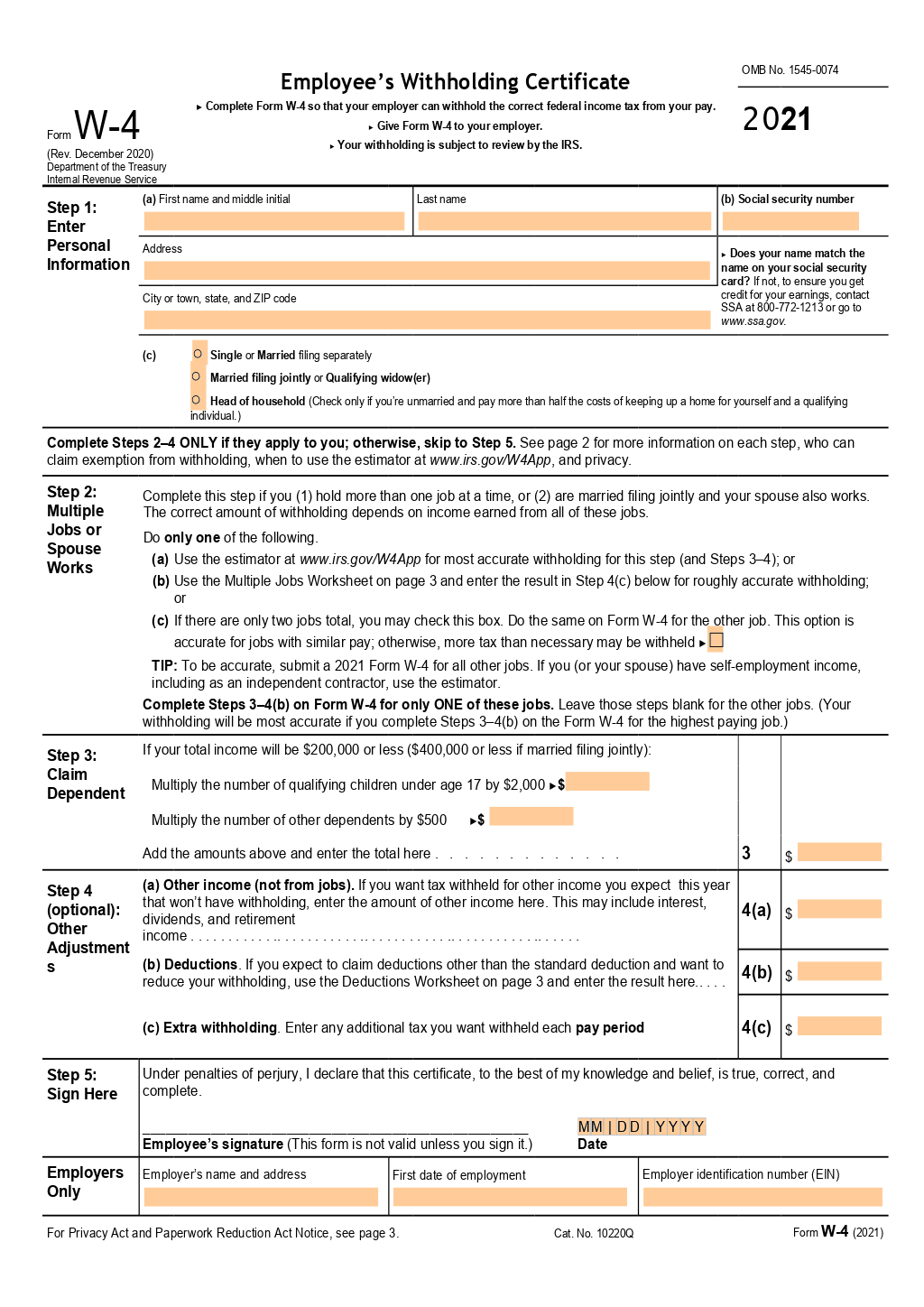 W 4 Form Fillable Printable Study Planner W 4 Form Fillable Printable Study Planner