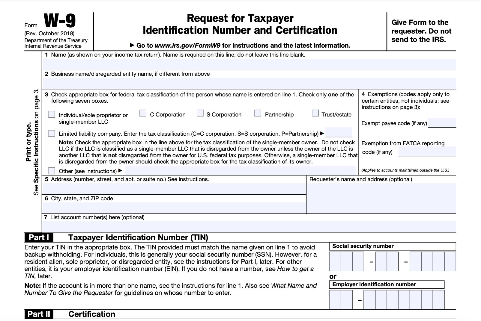 W 9 Form For 2026 Free Template To Fill Out In Seconds W 9 Form For 2026 Free Template To Fill Out In Seconds
