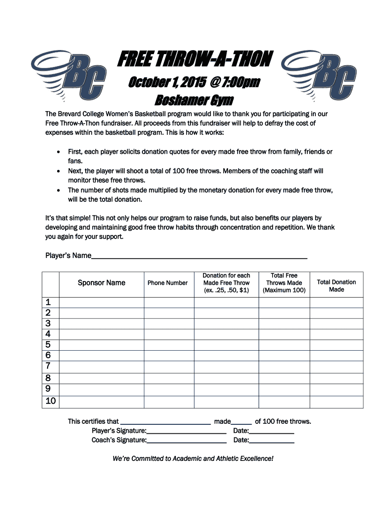 Walk A Thon Fundraiser Template