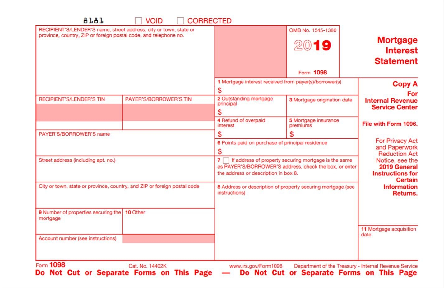 What Is Form 1098 Printable Study Planner What Is Form 1098 Printable Study Planner