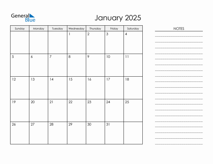 Desk setup with January planning calendar layout