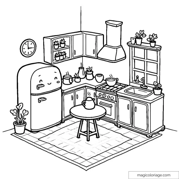Animal chef character on kitchen page