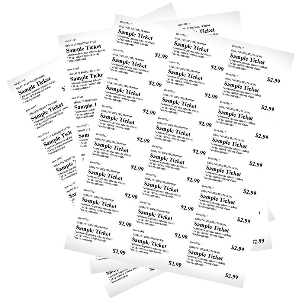 Child placing price tag printable on toy bin