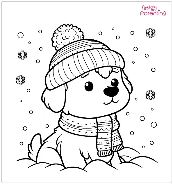 Finished coloring page shown for display