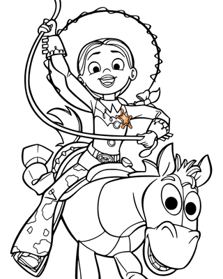 Student pointing to Disney-themed page in a shared coloring book