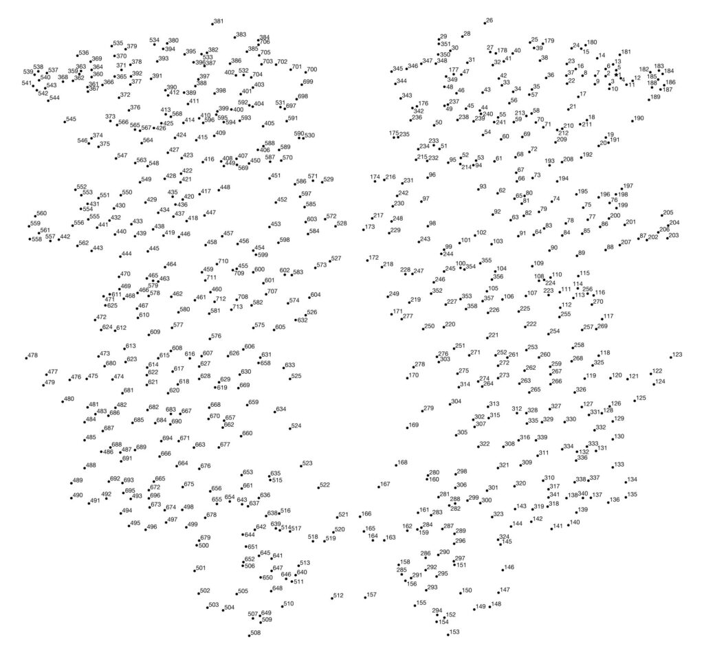 Finished dot-to-dot artwork displayed on wall