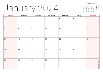 Parents and children marking events on a printable calendar