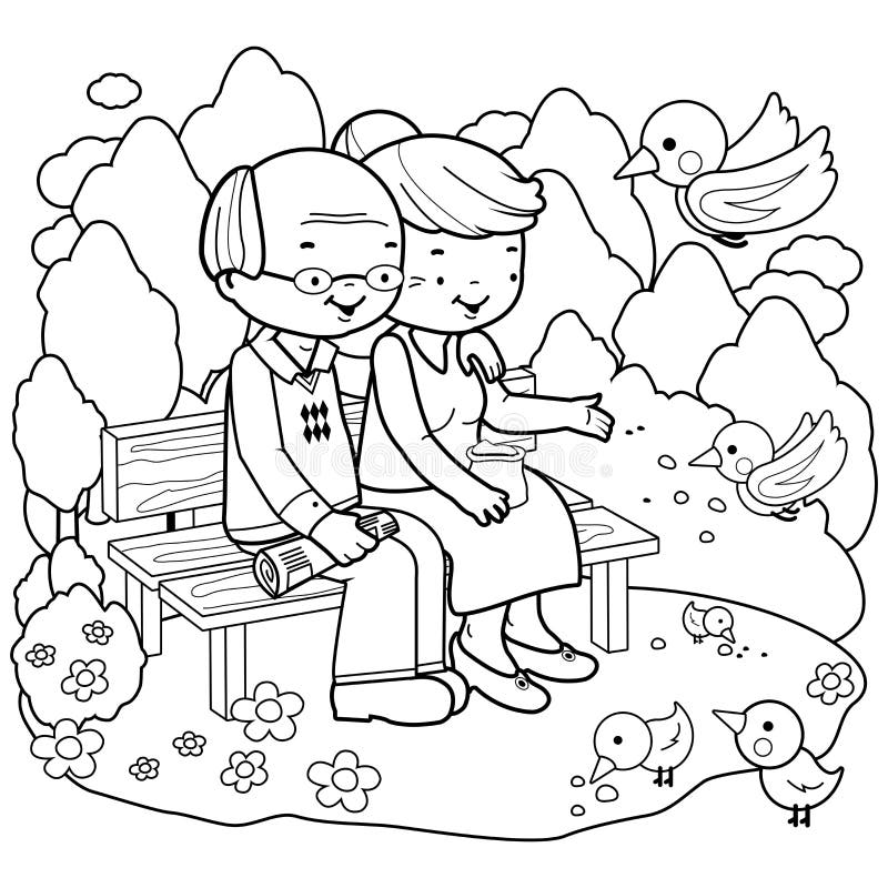 Student concentrating on a simple outline coloring page